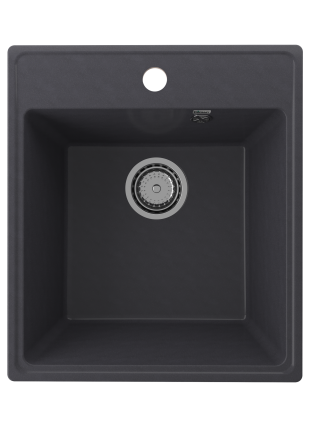 Мойка кухонная Domaci Солерно DF 425-08 космос матовая, прямоугольная, 42.5x48.5 см