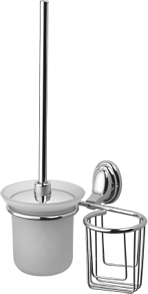 Ершик Haiba HB1510-1 с держателем освежителя воздуха, хром, подвесной
