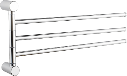 Полотенцедержатель Haiba HB8413 тройной, хром, подвесной, поворотный