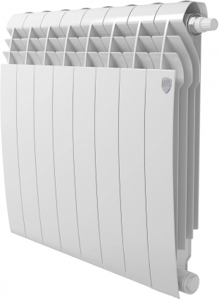 Радиатор биметаллический Royal Thermo Biliner VD 500 bianco traffico VDR, 8 секций, на площадь 14 кв.м., белый, 64x8.7x8 см