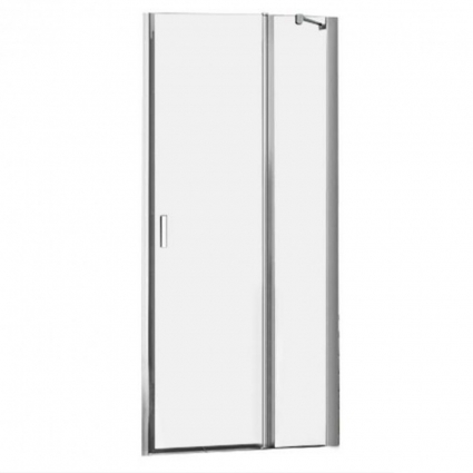 Душевая дверь Roth LEGA LIFT 110х195 профиль хром, стекло прозрачное, распашная