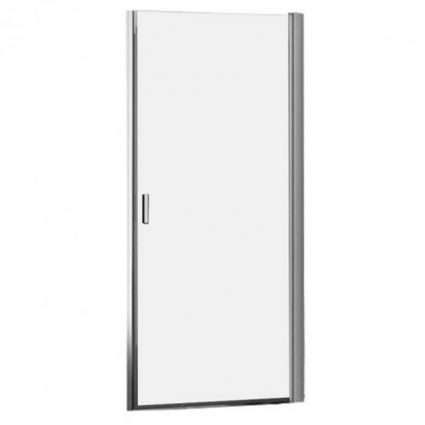 Душевая дверь Roth LEGA LIFT 90х195 профиль хром, стекло прозрачное, распашная