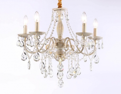 Подвесная люстра Ambrella light Traditional TR4944 в классическом стиле, цвет белый
