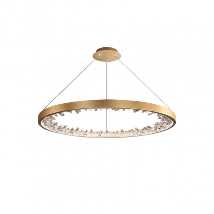 Подвесная светодиодная люстра Kink Light Рами 07668-60,36, в стиле модерн, цвет латунь