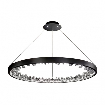 Подвесная светодиодная люстра Kink Light Рами 07668-80,19, в стиле модерн, цвет черный