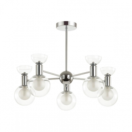 Потолочная люстра Lumion Karisma 5619/5C в стиле модерн, цвет хром