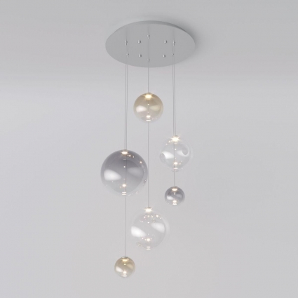 Подвесная светодиодная люстра Eurosvet Wonder 50230 Led в современном стиле, цвет разноцветный