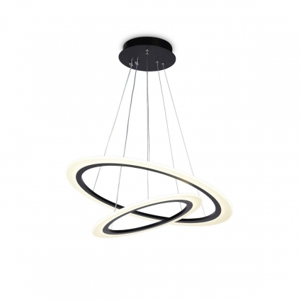 Подвесная светодиодная люстра Ambrella light Acrylica Original FA4357 цвет черный, мощность 78 Вт