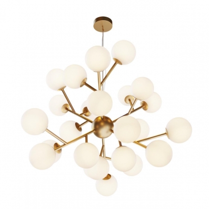 Подвесная люстра Maytoni Dallas MOD545PL-24BS в стиле модерн, цвет золотой