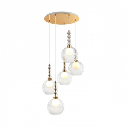 Подвесная люстра Stilfort Designo 2166/05/05P в стиле модерн, цвет бронза