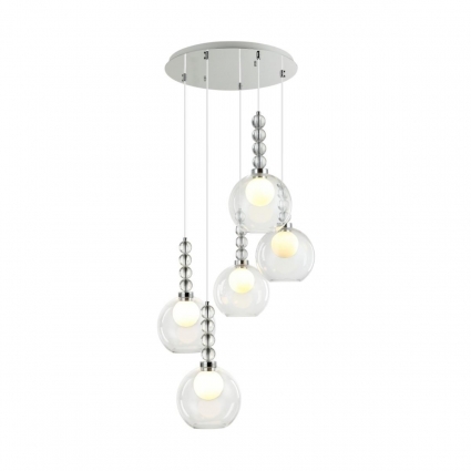 Подвесная люстра Stilfort Designo 2166/09/05P в стиле модерн, цвет хром