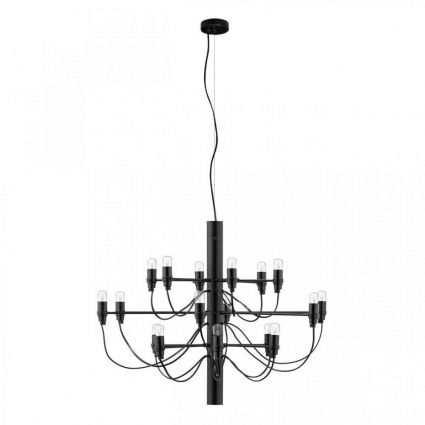 Подвесная люстра Loft IT Gino 10196/650 Black в стиле модерн, цвет черный