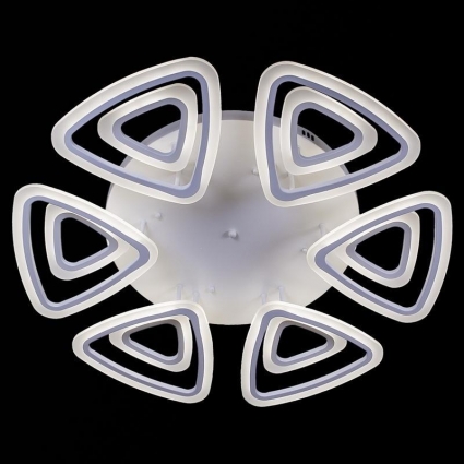 Потолочная светодиодная люстра Reluce 08856-0.3-6+6LED в современном стиле, цвет белый