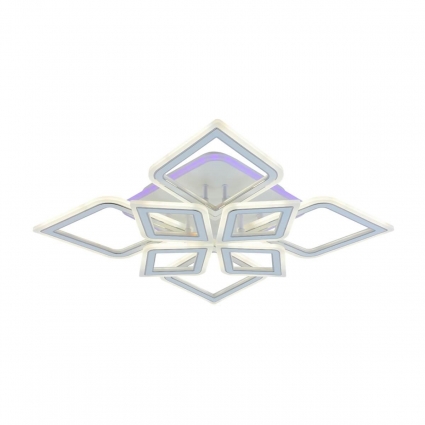 Потолочная светодиодная люстра Profit Light 8464/4+4A WHT в современном стиле, цвет белый
