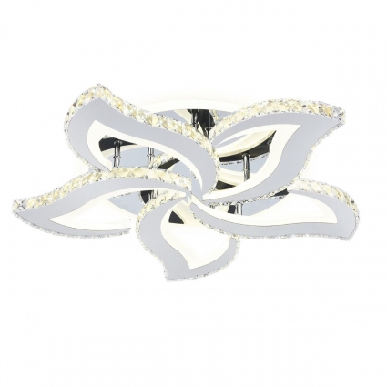 Потолочная светодиодная люстра Ambrella light Acrylica Ice FA1723 цвет хром, мощность 105 Вт