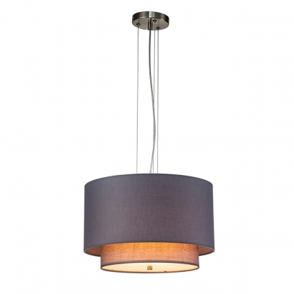 Подвесной светильник Indigo NEBBIA 13020/1P Nickel V000354 в классическом стиле, цвет серый