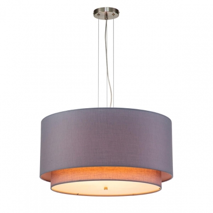 Подвесной светильник Indigo NEBBIA 13020/3P Nickel V000353 в классическом стиле, цвет серый
