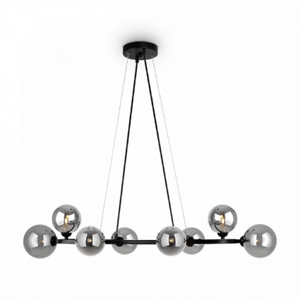 Подвесной светильник Freya Globos FR5222PL-08B в стиле модерн, цвет черный
