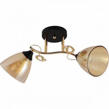 Потолочный светильник Reluce 01321-0.3-02 FGD+BK в современном стиле, цвет золотой