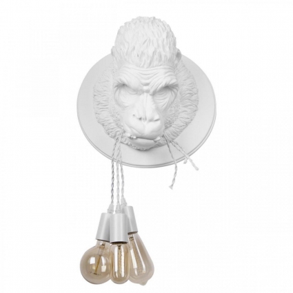Настенный светильник Loft IT Gorilla 10178 White в стиле модерн, цвет белый