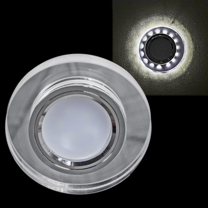 Точечный светильник Reluce 16309-9.0-001LF MR16+LED3W WT (CL) в современном стиле, цвет хром