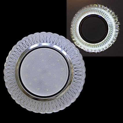 Точечный светильник Reluce 53406-9.0-001PL GX53+LED4W CL в современном стиле, цвет хром