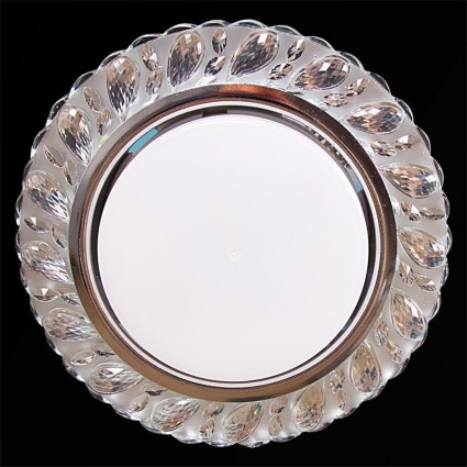 Точечный светильник Reluce 53412-9.0-001PL GX53+LED4W CL в современном стиле, цвет хром