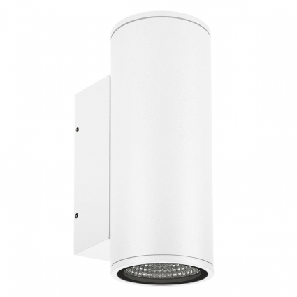 Уличный настенный светодиодный светильник Arlight LGD-Forma-Wall-Twin-R90-2x12W Day4000 037250 в современном стиле, цвет белый