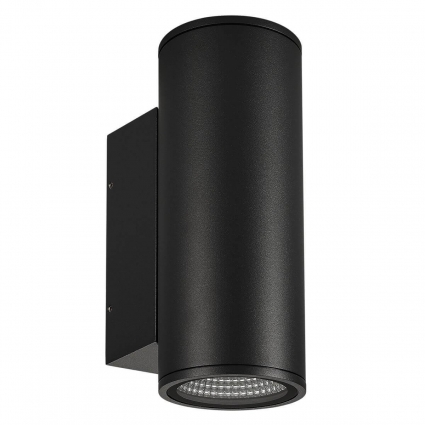 Уличный настенный светодиодный светильник Arlight LGD-Forma-Wall-Twin-R90-2x12W Day4000 037251 в современном стиле, цвет черный
