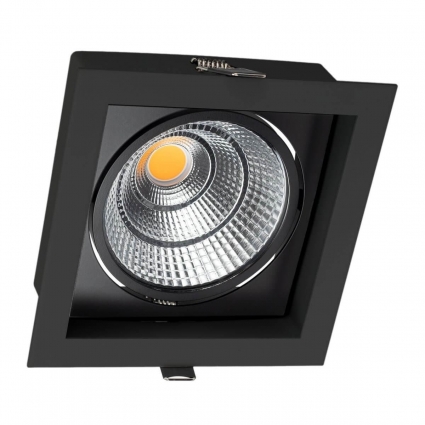 Встраиваемый светодиодный светильник Arlight CL-Kardan-S152x152-25W Warm3000 037030 в стиле Хай-тек, цвет черный
