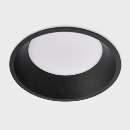 Встраиваемый светодиодный светильник Italline IT06-6012 black 3000K в современном стиле, цвет черный