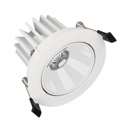 Встраиваемый светодиодный светильник Arlight MS-Forecast-Built-Turn-R102-12W Warm3000 037188 в современном стиле, цвет белый