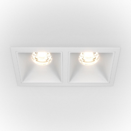 Встраиваемый светодиодный светильник Maytoni Technical Alfa LED Dim Triac DL043-02-10W4K-D-SQ-W в стиле Хай-тек, цвет белый