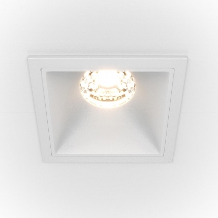 Встраиваемый светодиодный светильник Maytoni Technical Alfa LED DL043-01-10W4K-SQ-W в стиле Хай-тек, цвет белый