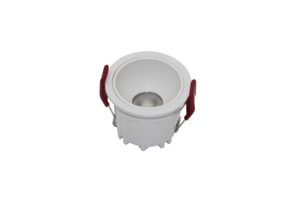 Встраиваемый светильник Maytoni Alfa LED DL043-01-10W3K-D-RD-W в современном стиле, цвет белый