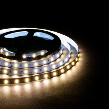 Светодиодная лента OGM 14,4W/m 60LED/m 5050SMD дневной белый 5M LSE-269, цвет белый, мощность 72 Вт