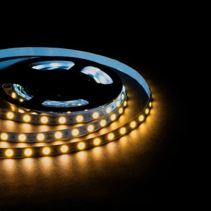 Светодиодная лента OGM 9,6W/m 60LED/m 5630SMD теплый белый 5M LSE-288, цвет белый, мощность 48 Вт