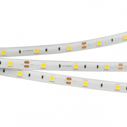 Светодиодная влагозащищенная лента Arlight 7,2W/m 30LED/m 5060SMD холодный белый 5M RTW-SE-B30-10mm 12V White6000 014693(2), цвет белый, мощность 36 Вт