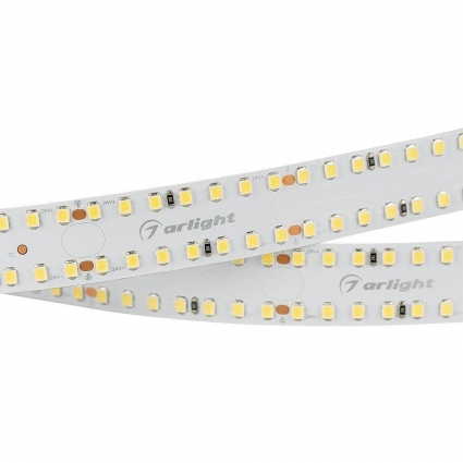 Светодиодная лента Arlight 20W/m 280LED/m 2835SMD теплый белый 2,5M S2-A280-20mm 24V Warm2700 021199(2), цвет белый, мощность 50 Вт