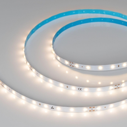 Светодиодная лента Arlight 24W/m 64LED/m COB теплый белый 5M COB-X64-8mm 24V Warm3000 036837 цвет белый