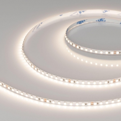 Светодиодная лента Arlight 9,6W/m 160LED/m 2835SMD теплый белый 5M RT-A160-5mm 24V Warm3500 037807, цвет белый, мощность 48 Вт