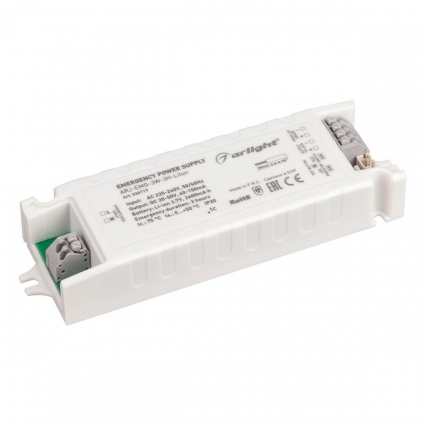 Блок аварийного питания Arlight ARJ-EMG-3W-3H-LiIon 20-50V 3W IP20 0,06-0,15A 036719, цвет белый