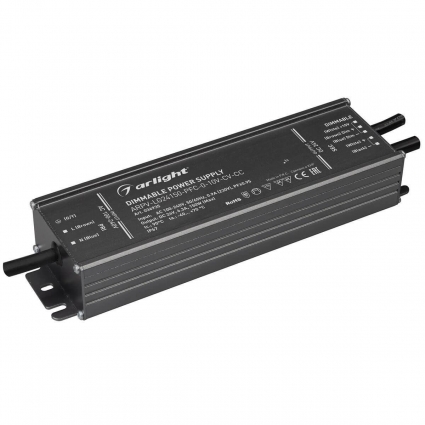 Блок питания Arlight ARPV-LG24150-PFC-0-10V-CV-CC 16-24V 150W IP67 3,8-6,3A 036935, цвет черный