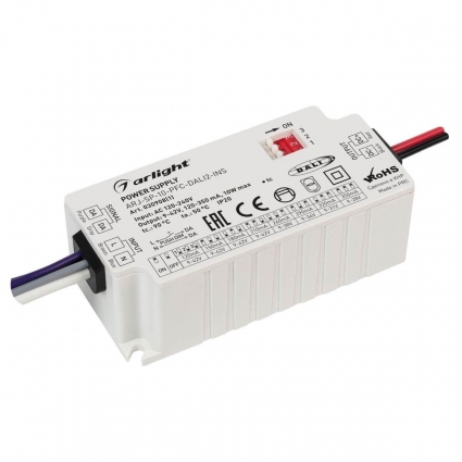 Драйвер Arlight ARJ-SP-10-PFC-Dali2-INS 9-42V 10W IP20 0,12-0,35A 030908(1), цвет белый