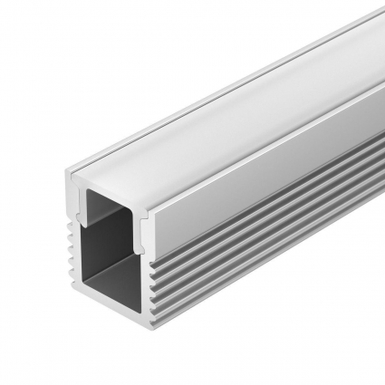 Профиль с рассеивателем Arlight SL-Mini-8-2000 Anod+Opal 036832, цвет серебро