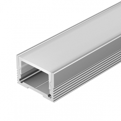 Профиль с рассеивателем Arlight SL-Slim20-H13-2000 Anod+Opal 036835, цвет серебро