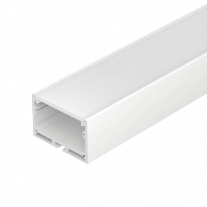 Профиль с экраном Arlight SL-LINE-4932-2500 WHITE+OPAL 036304, цвет белый