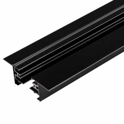 Шинопровод встраиваемый Arlight LGD-2TR-Track-F-1000-BK-M 038672 в современном стиле, цвет черный