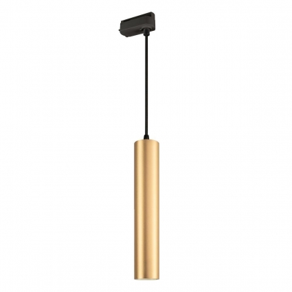 Трековый светодиодный светильник Arlight LGD-Pipe-Track-Hang-2TR-R50-9W Warm3000 037433 в современном стиле, цвет золотой