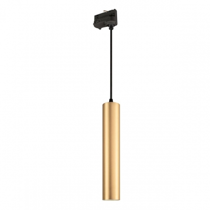 Трековый светодиодный светильник Arlight LGD-Pipe-Track-Hang-4TR-R50-9W Warm3000 037419 в современном стиле, цвет золотой